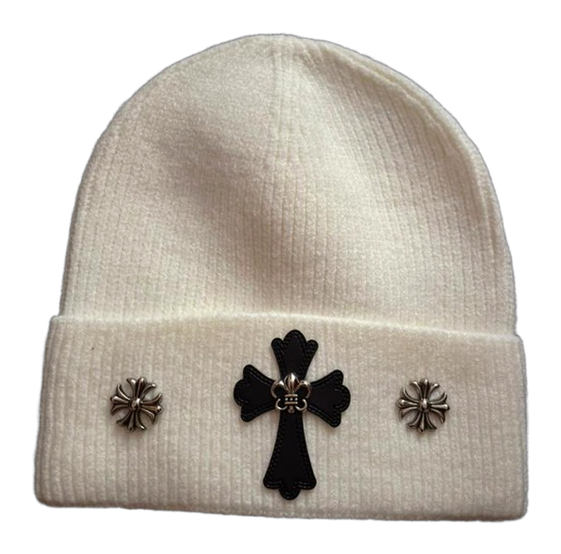 Chrome Hearts White Beanie